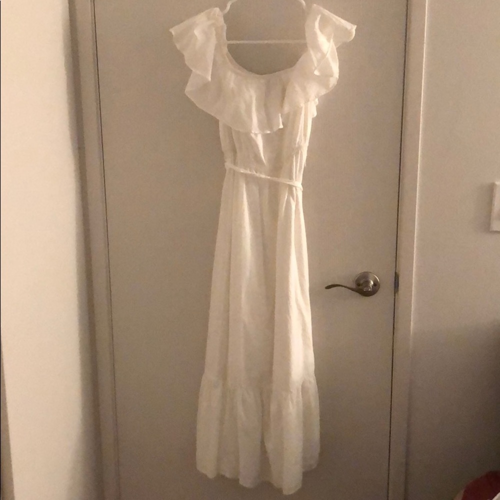 Off the shoulder midi dress
